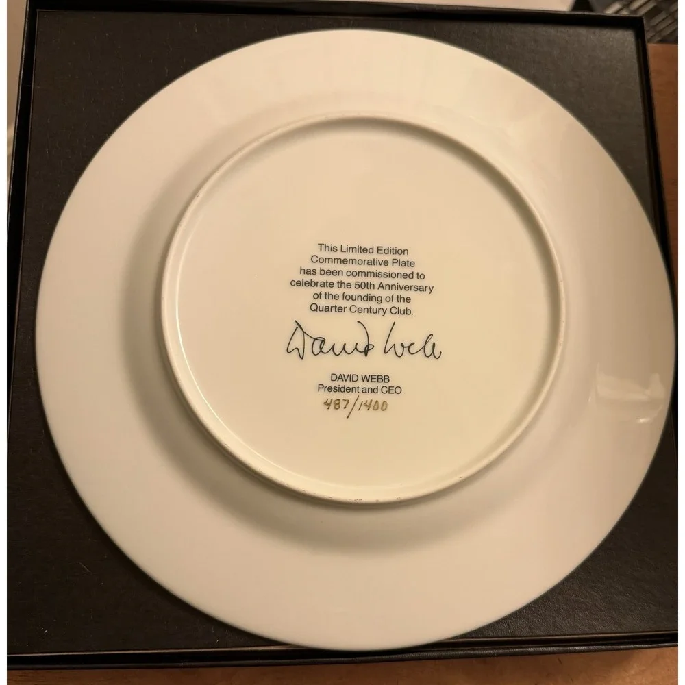 Lever Brothers Anniversary Plate 1941-1991 Quarter Century Club With COA 10 3/8